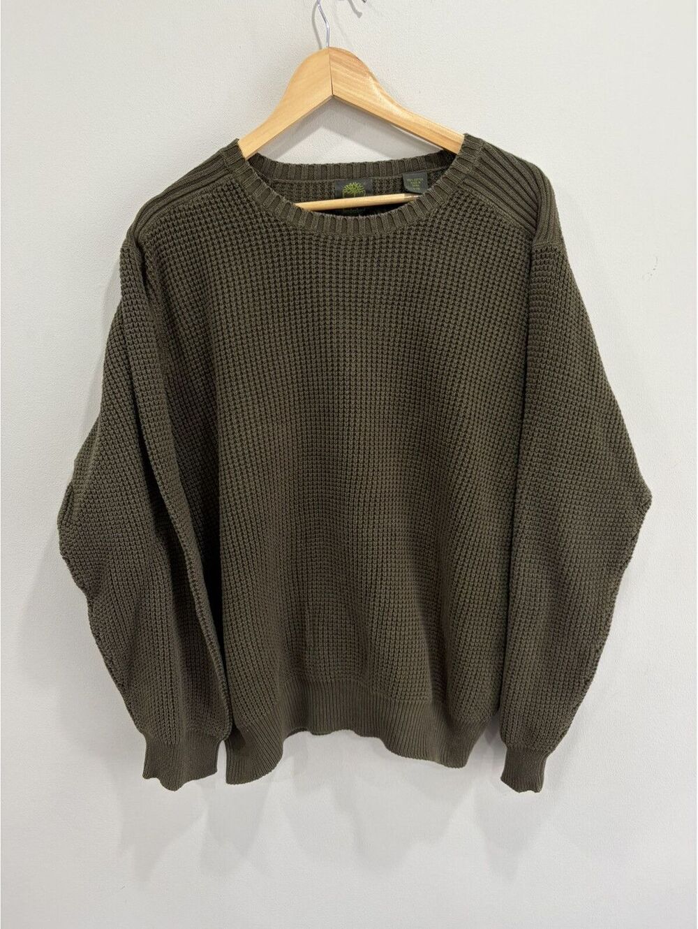 Vintage Timberland Olive Green Crewneck Sweater knit